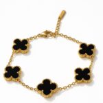 Anti Tarnish Gold Plated Flower Braclet