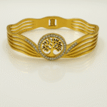 Anti Tarnish Stainless Steel Tree Hand Cuff