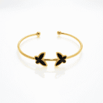 Anti Tarnish Stainless Steel Double Butterfly Hand Cuff