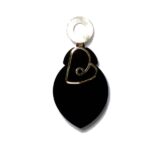 Stunning Drop Earring in Black and Gold