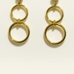 Gold Rings Drop Earrings