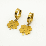 Anti Tarnish Stainless Steel Water Proof Blossom Heggie Earrings