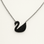 Sterling Silver Black Swan Necklace