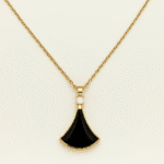 Anti Tarnish Stainless Steel Black and Rose Gold Pendulum Necklace