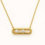 Anti Tarnish Stainless Steel Radiant Necklace