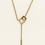 Anti Tarnish Stainless Steel Squar Necklace