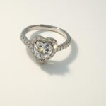 Silver Cubic Zirconia Heart Enchanting Mixed Cut Ring