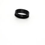 Stainless Steel Waterpoof Black Unisex Band Ring