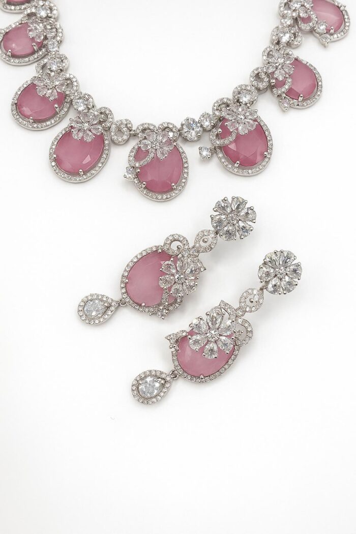 Blush Radiance Rose Quartz Cubic Zirconia Set - Image 1