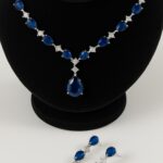 Royal Cascade Sapphire Cubic Zirconia Set