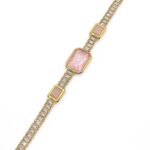 Rose Lux – Square & Baguette-Cut Tennis Bracelet