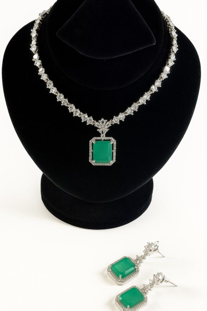 Imperial Emerald Cubic Zirconia Set - Image 1