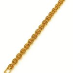 Golden Flare Marquise-Cut Champagne Tennis  Bracelet