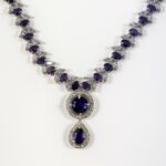 Royal Amethyst Elegance Set with Statement Dangle Earrings