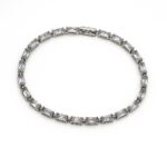 Crystal Arc Baguette-Cut Tennis Bracelet