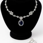 Midnight Bloom Sapphire Cubic Zirconia Set