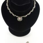 Blushing Waves Rose Cubic Zirconia Set