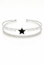 Starlight Elegance Zircon Handcuff – Tennis Style Sparkle - Image 2