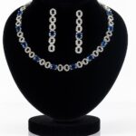 Royal Blue Sapphire Links of Grace Zirconia Set and Earrings