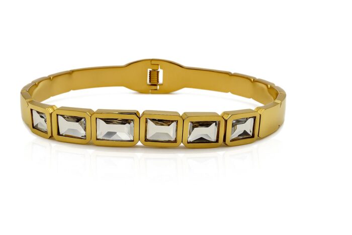 Crystal Armor – Luxe Anti-Tarnish Handcuff - Image 1