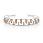Rose Glint Stainless steel – Baguette Zirconia Handcuff