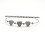 Luna Grace – Trillion Stone Stainless Steel Handcuff