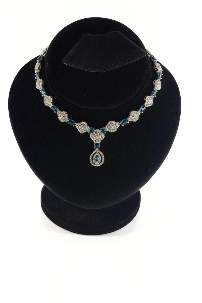 Midnight Petal Sapphire Cubic Zirconia Set - Image 1