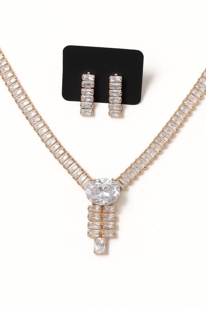 CrystalFlare – Tennis Set with Earrings - Image 1