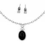 Midnight Onyx – Tennis Set with Earrings