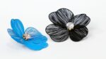 Beautiful Flower with stone stud earrings
