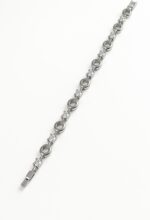 Silver cubic Zarconia Diamante rings braclet - Image 2