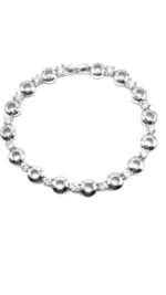 Silver cubic Zarconia Diamante rings braclet