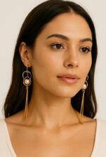 Beautiful Pearl Drop Earrings - Image 2