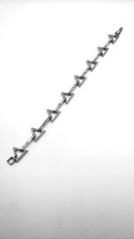 Silver cubic Zarconia Enchanting triangle braclet - Image 2