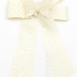 Cream Butterfly Bow Clip