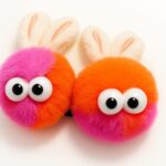 Colorful Bunny Clip-Set of 2