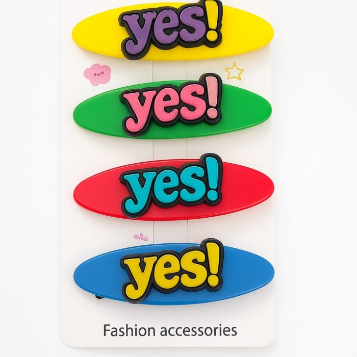 Colorful Yes Alphabet Clips-Set of 3 - Image 1