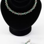 Sapphire Links of Grace Zirconia Set and Earrings