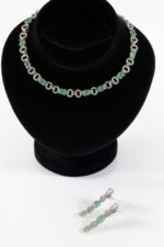 Sapphire Links of Grace Zirconia Set and Earrings