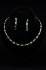 Emerald Grace Royal Zirconia Set and Earrings - Image 2