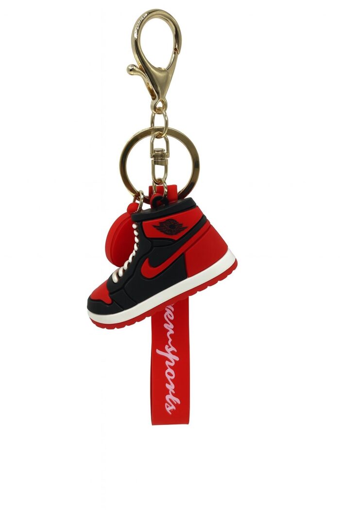 Sneaker Vibe – Retro High Top Shoe Keychain - Image 1