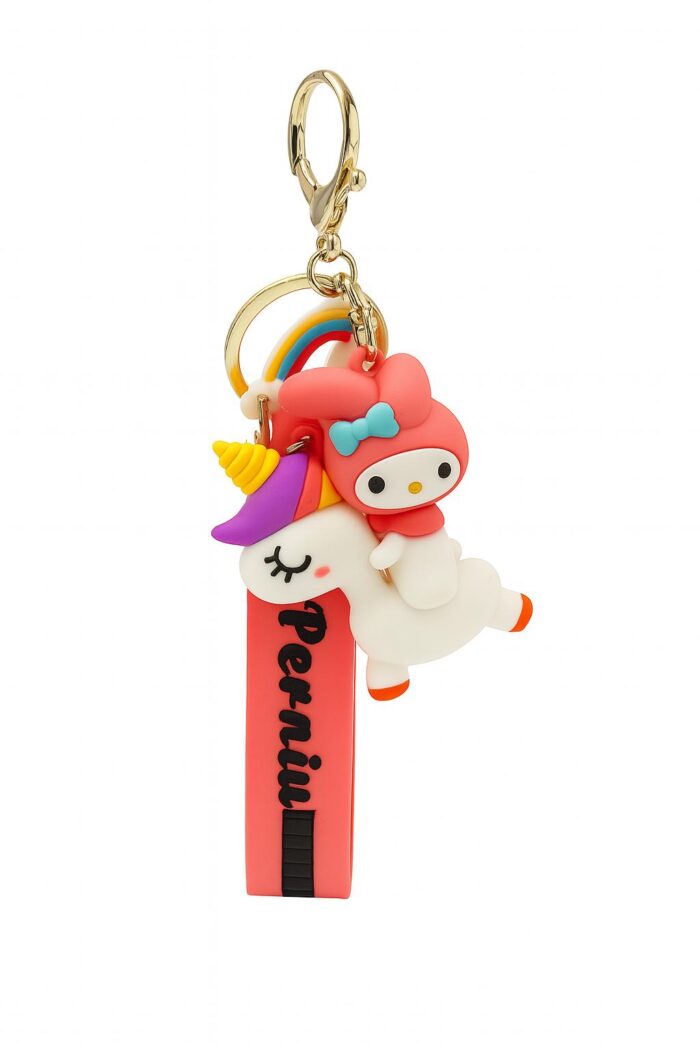 Magical Ride – Unicorn & Bunny Keychain - Image 1