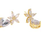 Floral Glimmer – Cubic Zirconia Drop Earrings