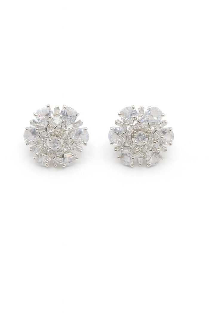 Celestial Bloom – Cubic Zirconia Trio Stud Set 2 in 1 - Image 2