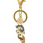 Paw Pile – Enamel Cat Stack & Paw Charm Keychain