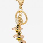 Blooming Hive – Crystal Stone Bee & Daisy Charm Keychain