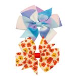 Whimsy Bloom – Dual Bow Alligator Hair Clips