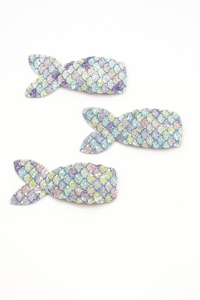 Shimmering Mermaid Tail Clip Set – Set of 3 - Image 1