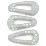 Silver Hologlitz Hair Clips – Set of 3