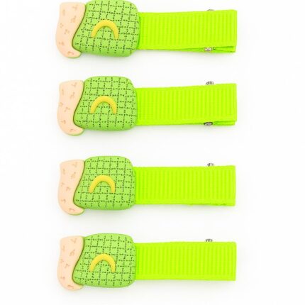 Neon Moon Kitty Hair Clips – Set of 4